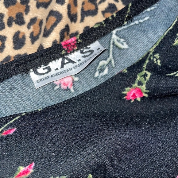 Vintage Floral Print 90s Aesthetic Mini Dress Great American Sportswear Co Large - Picture 2 of 6